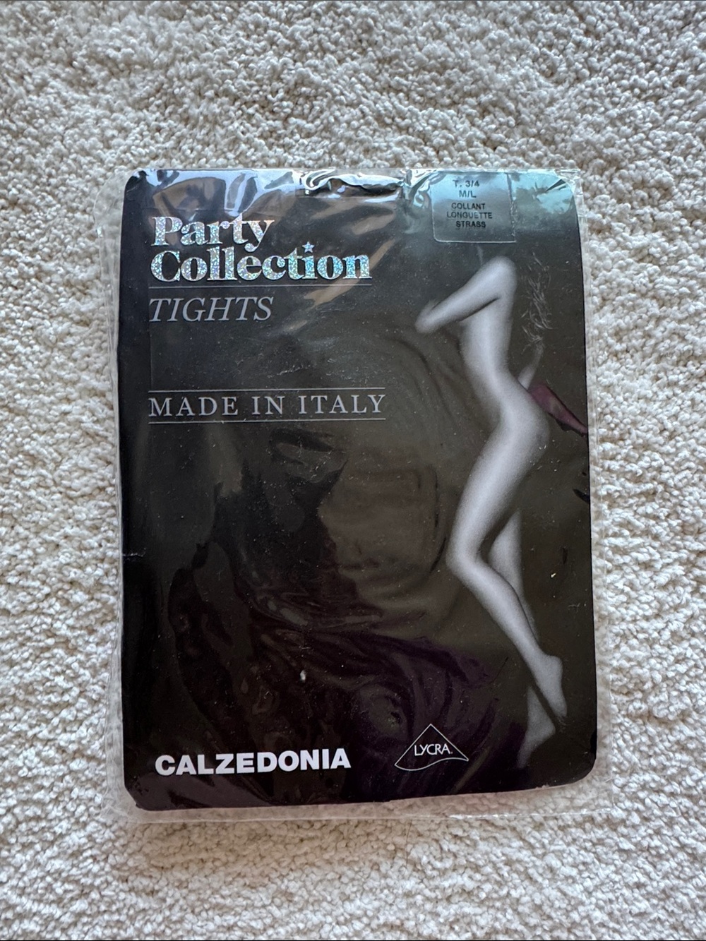 Calzedonia Party Collection Rhinestone Tights in Black